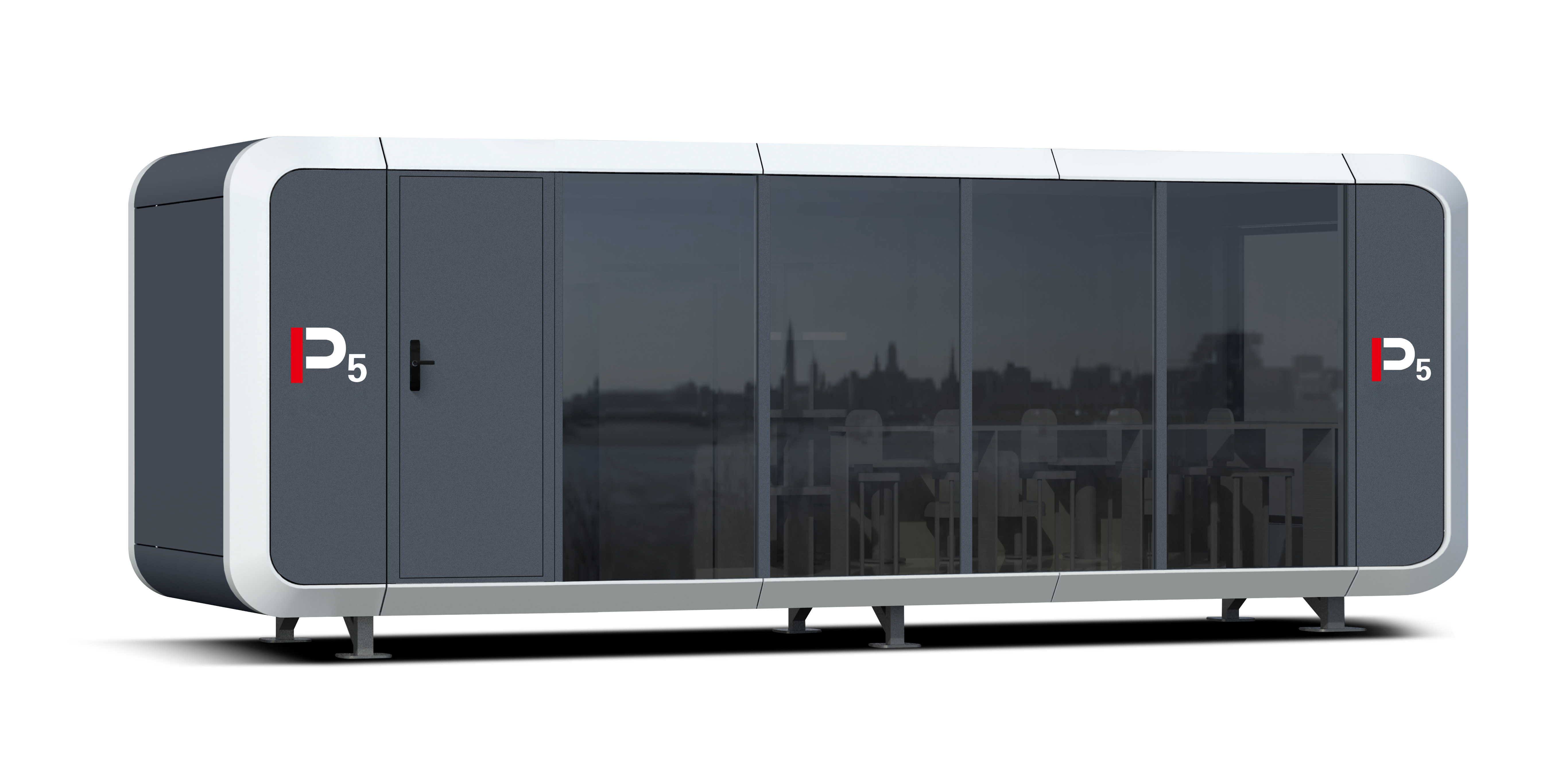 P5 苹果舱 31㎡2-4 人智能移动舱 镀锌钢框架环保精装旅居屋